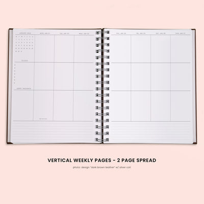 Vertical Weekly Planner - Bronson