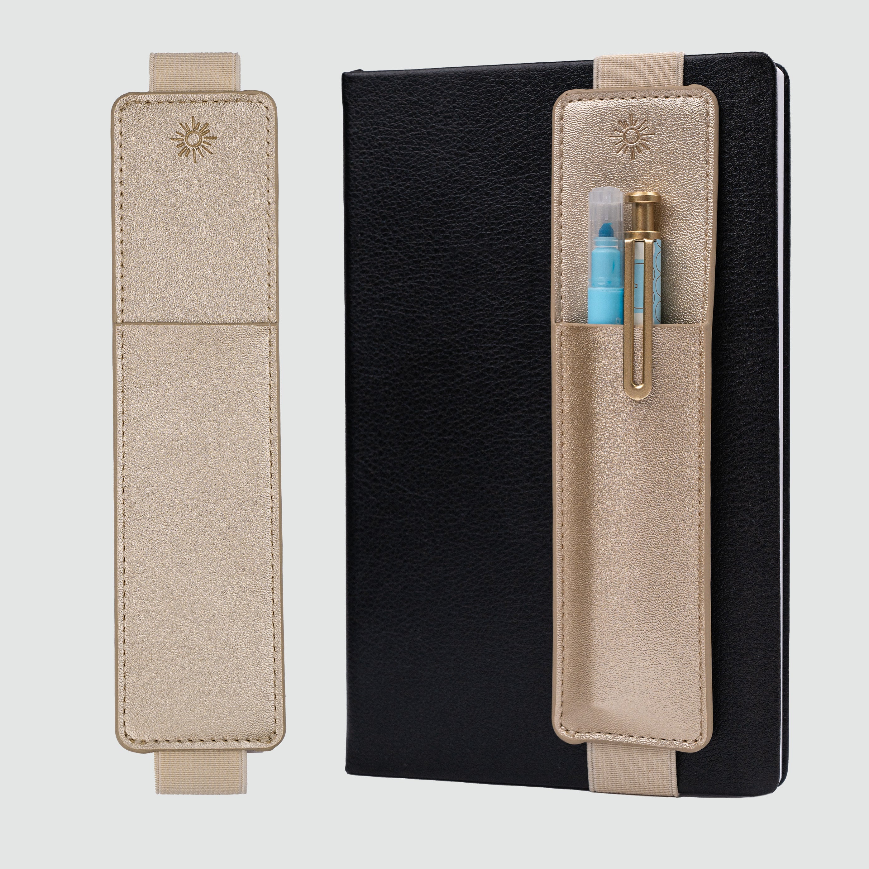 KPALAG Bi-Color (beige/ light blue) Pencil Case Pen Pouch/Organizer NEW