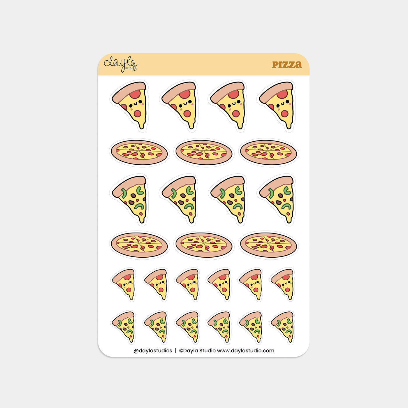 "Pizza" Stickers