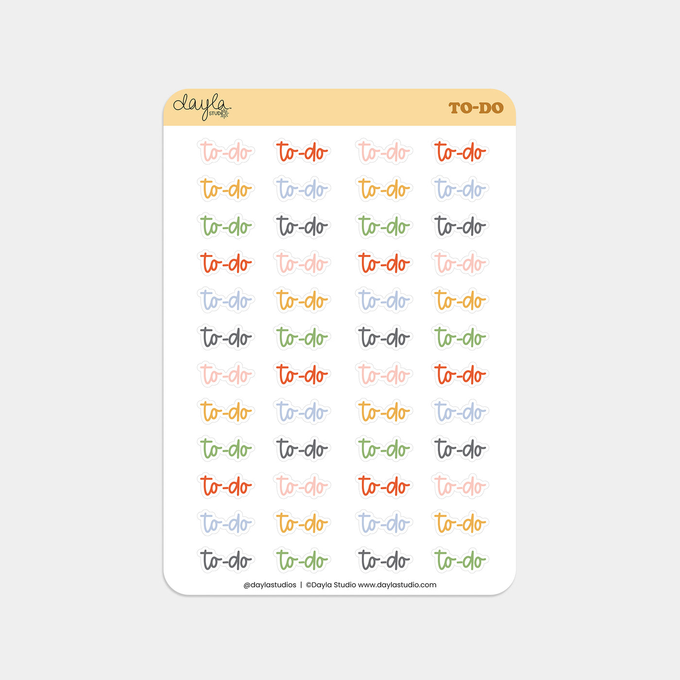 "To-do" Word Stickers