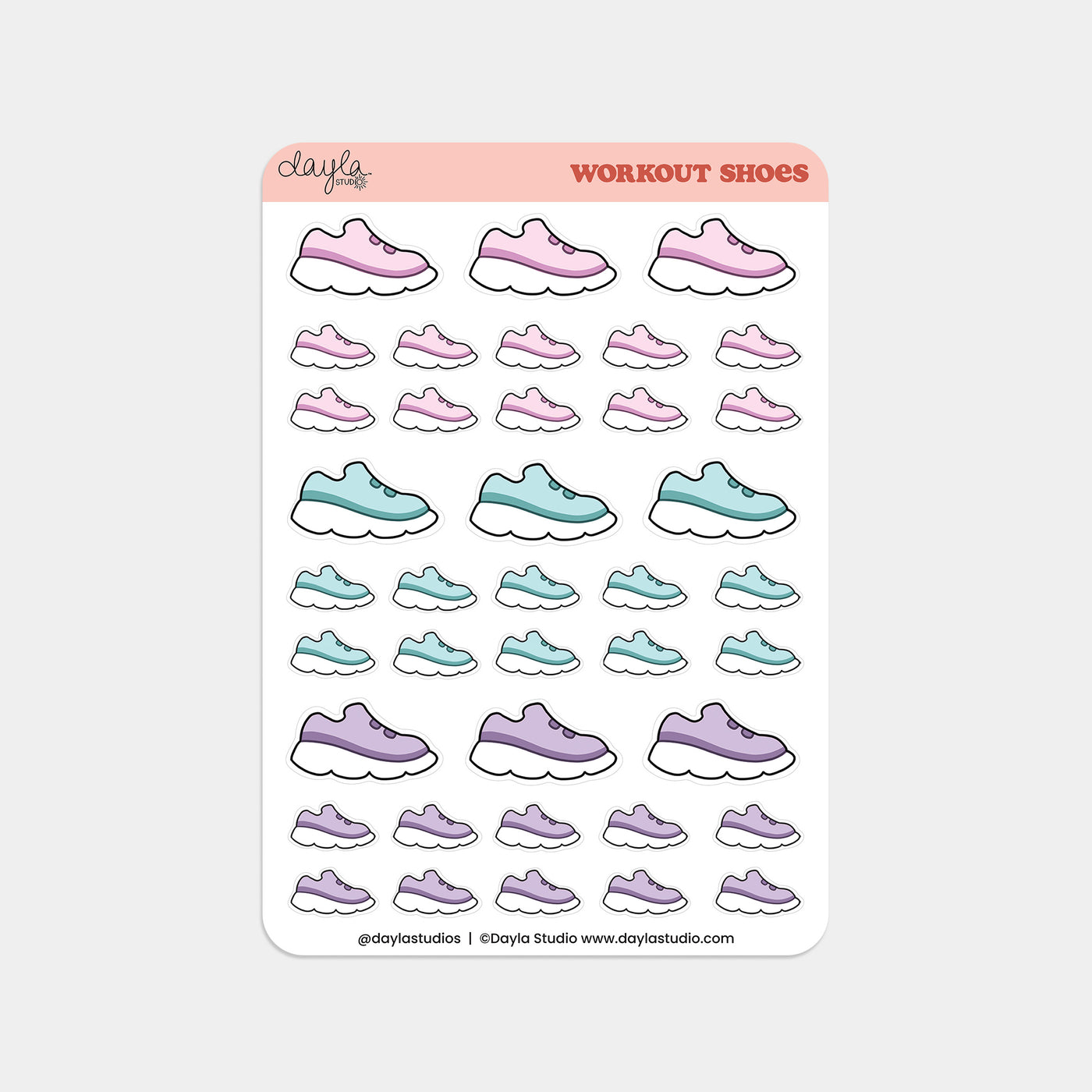 "Workout Shoes" Stickers