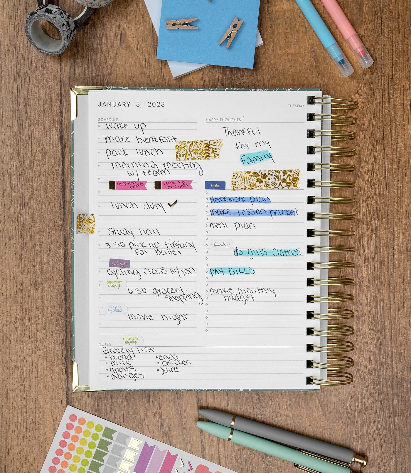 Daily Planner - Diana Light