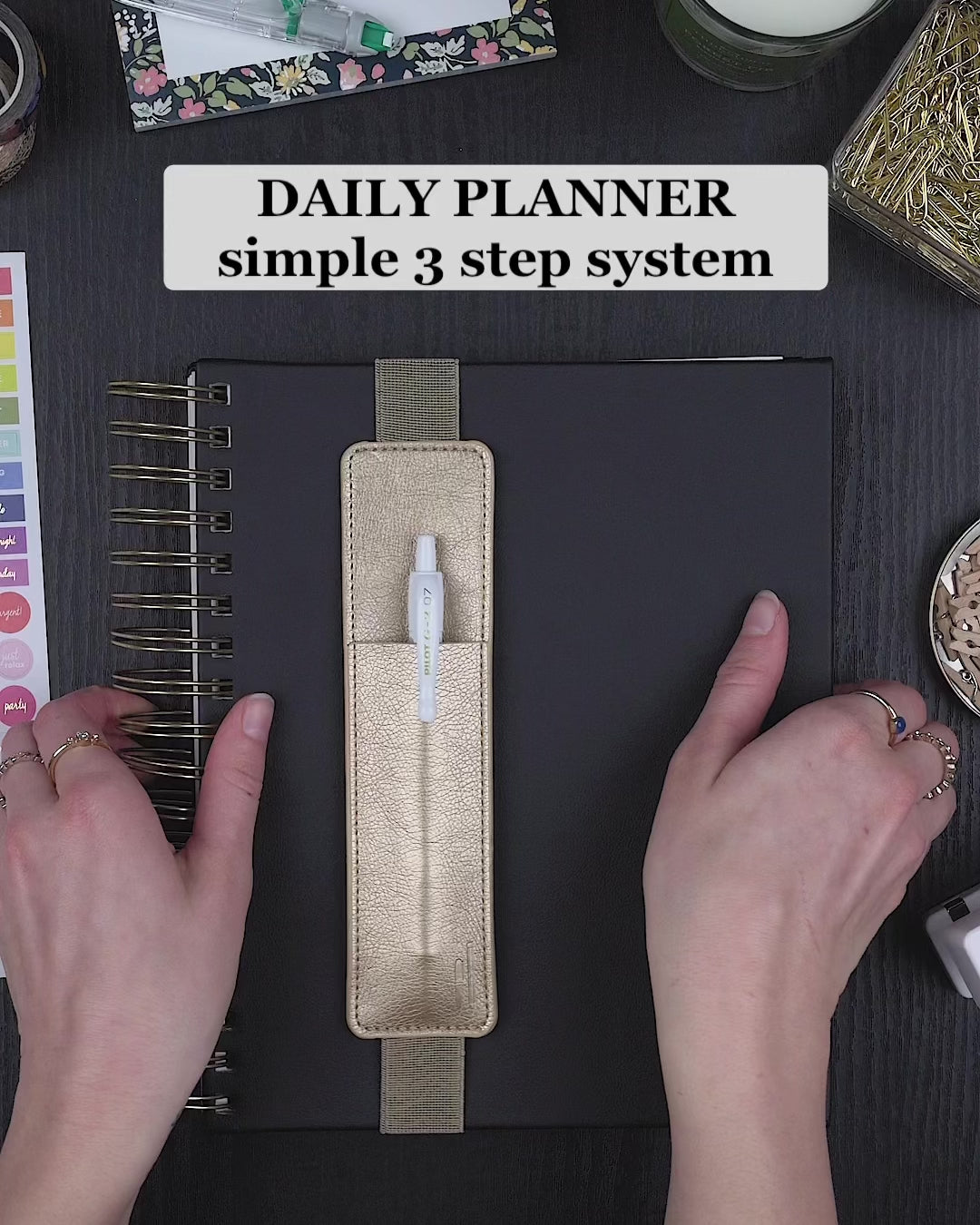 Daily Planner - Stone Black