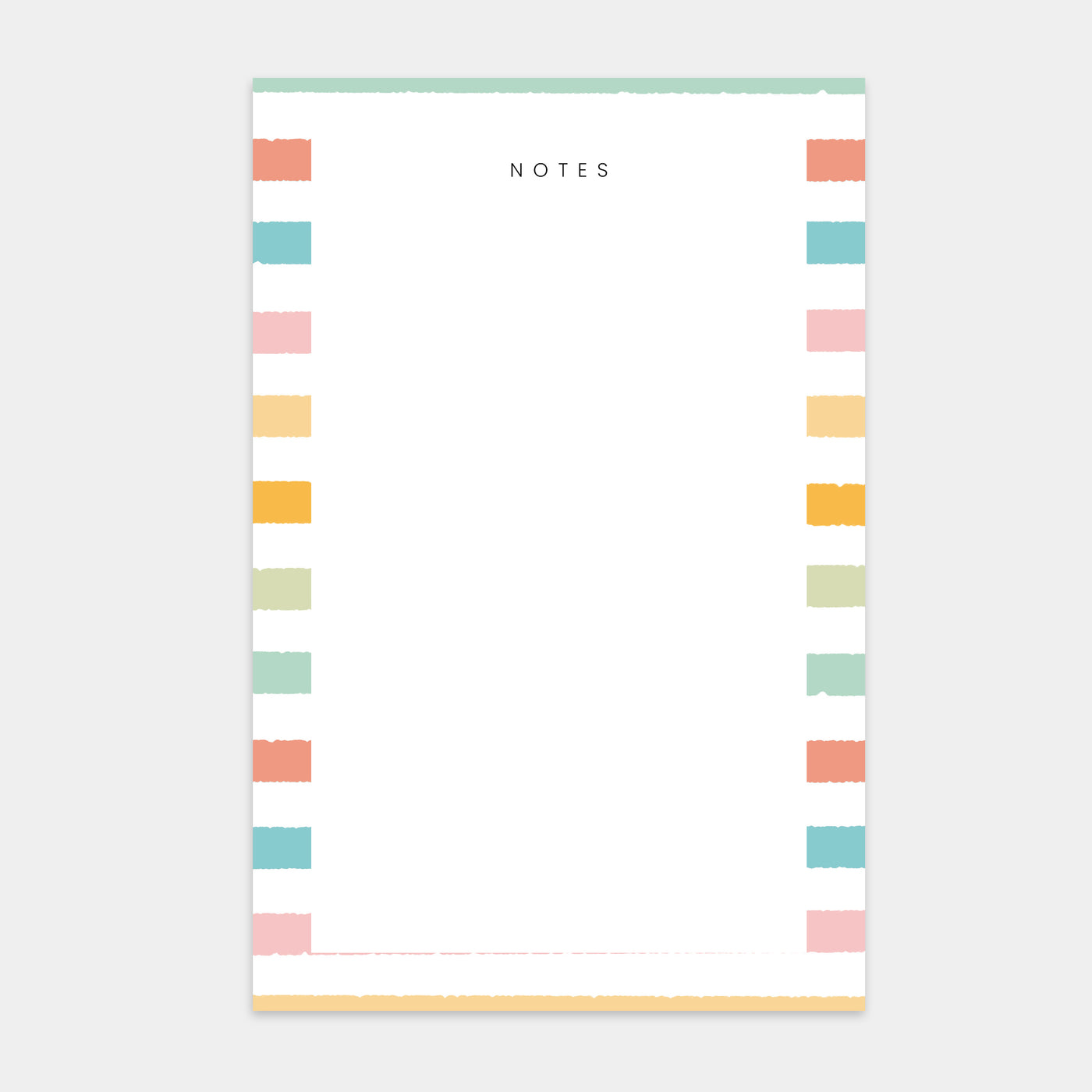 Notepad - Cheerful Stripe - 8 in. x 5.25 in.