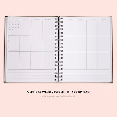 Vertical Weekly Planner - Lisabetta Black