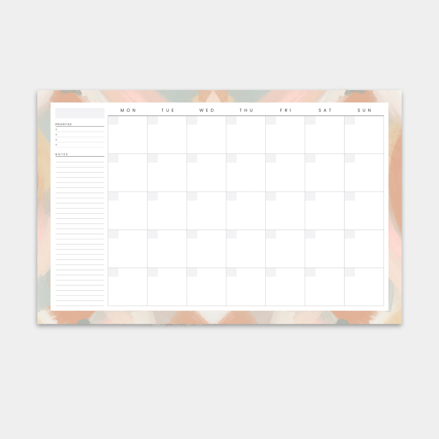 Monthly Deskpad - Zunna