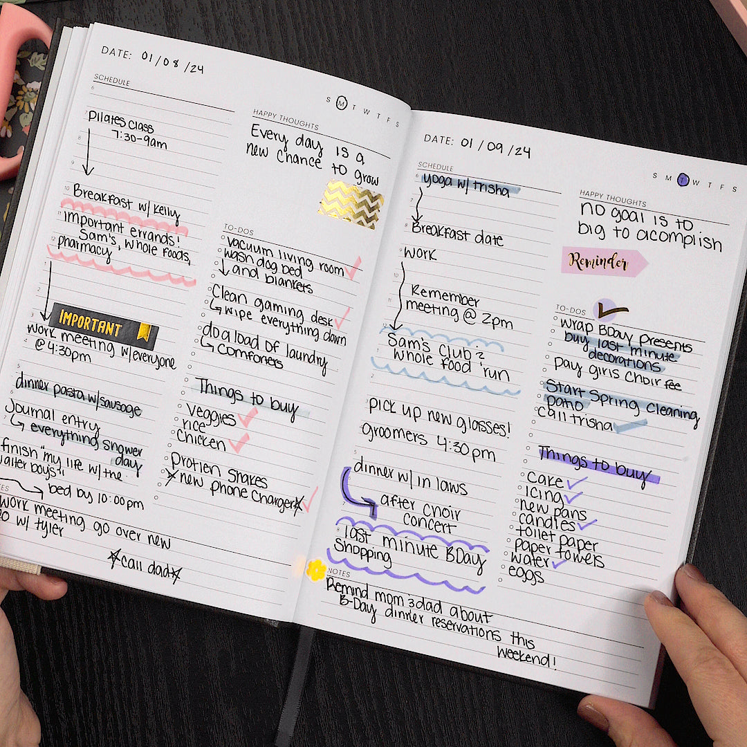 The Daily Mini - Daily Planner - Sable Black – Dayla Studio