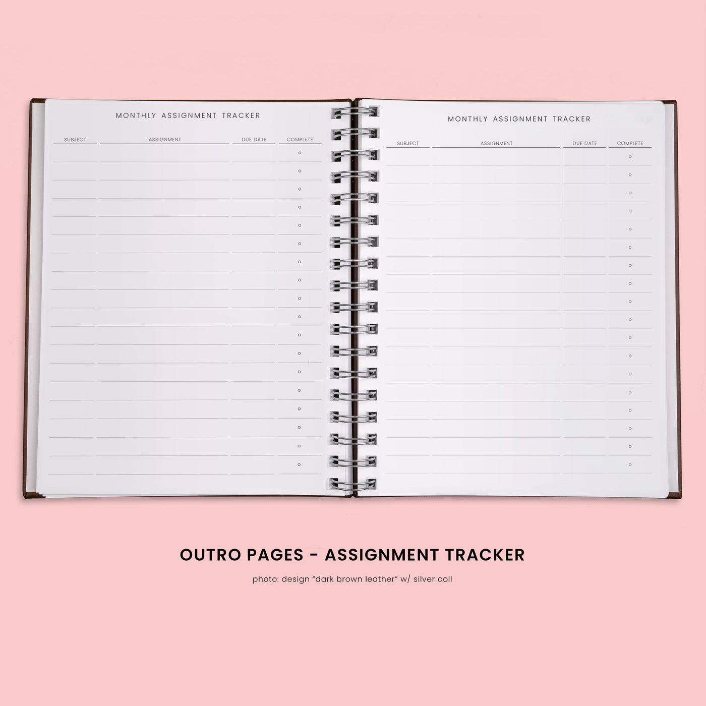 Student Planner - Brunette