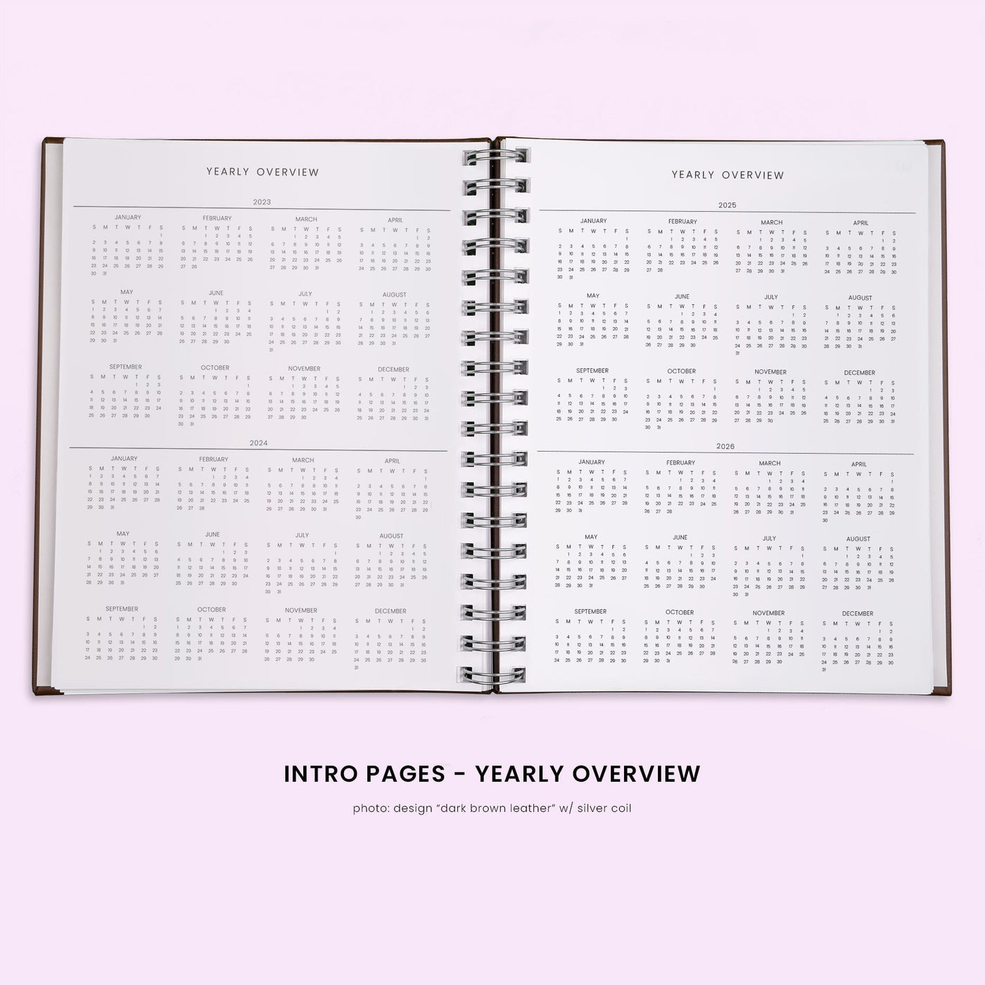 Vertical Weekly Planner - Stone Black